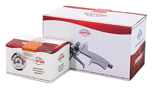 Краскопульт ISISTEM ISPRAY ST 11 с верхним бачком 125мл, сопло D 1.0мм - Картинка товара