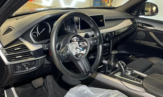 Реставрация руля BMW X5 - Фотография До