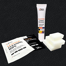 Жидкая кожа черная набор для покраски Leather Colour Restorer Black - Картинка товара