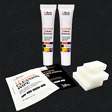 Жидкая кожа черная набор для покраски Leather Colour Restorer Black - Картинка товара