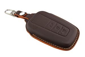 Чехол для ключа Toyota 2018-2023 из натуральной кожи Key Case Toyota 2018-2023 - Картинка товара